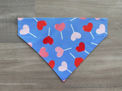 Heart Lollipop Over the Collar Dog Bandana